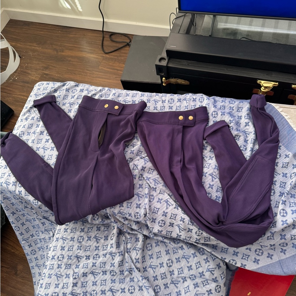 Two American apparel riding pants purple size xs